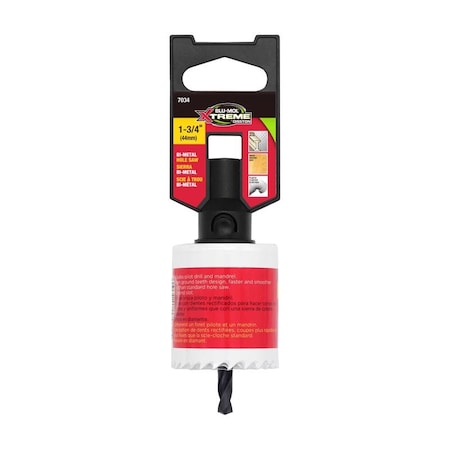 Blu-Mol Xtreme Blu-Mol Xtreme 1-3/4 in. Bi-Metal Hole Saw 1 pk E0217034